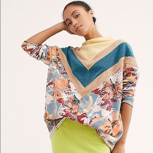 Free People Che Tropical Pullover 💙